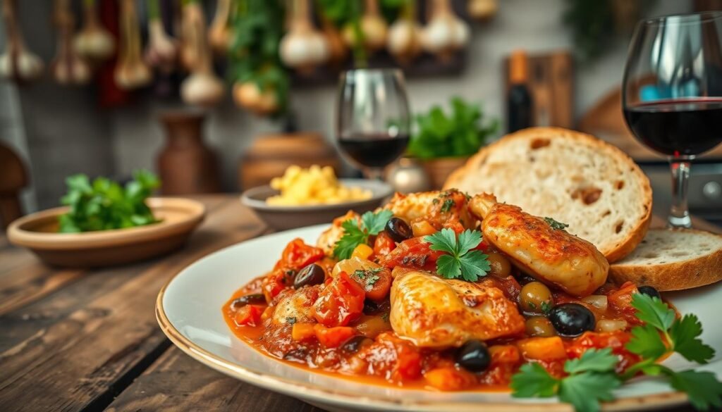 Ricette bocconcini di pollo alla cacciatora piatto tradizionale italiano.